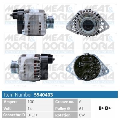 Generator MEAT & DORIA 5540403