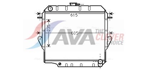 Kühler, Motorkühlung AVA QUALITY COOLING TO2571