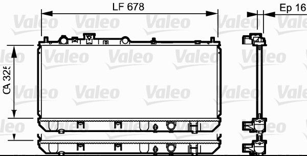 Kühler, Motorkühlung VALEO 734123