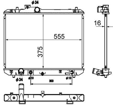 Kühler, Motorkühlung MAHLE CR1870000S