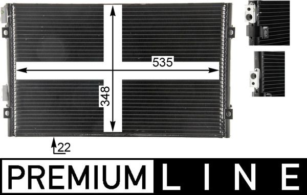 Kondensator, Klimaanlage MAHLE AC820000P