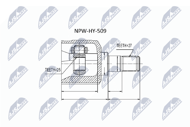 Gelenksatz, Antriebswelle NTY NPW-HY-509