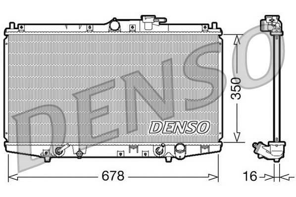 Kühler, Motorkühlung DENSO DRM40020