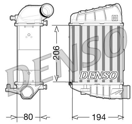 Ladeluftkühler DENSO DIT02028