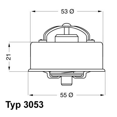 Kühlwasserthermostat WAHLER 3053.75