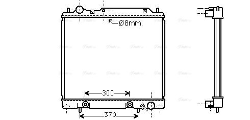 Kühler, Motorkühlung AVA QUALITY COOLING mt2159