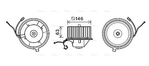 Innenraumgebläse AVA QUALITY COOLING vn8349