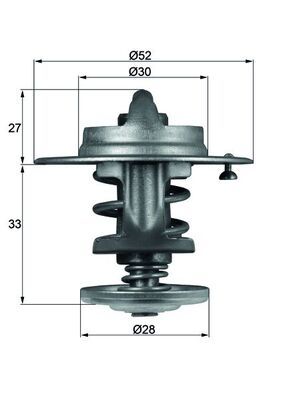 Thermostat, Kühlmittel MAHLE TX 80 83