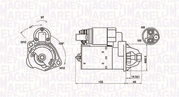 Starter MAGNETI MARELLI 063721394010