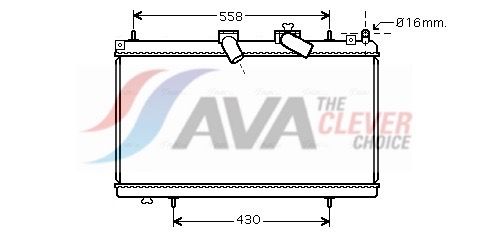Kühler, Motorkühlung AVA QUALITY COOLING PE2296