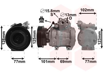 Kompressor, Klimaanlage VAN WEZEL 8300K211