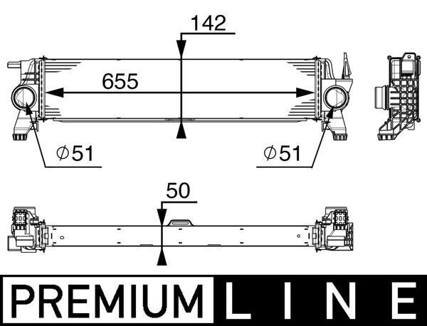 Ladeluftkühler MAHLE CI153000P