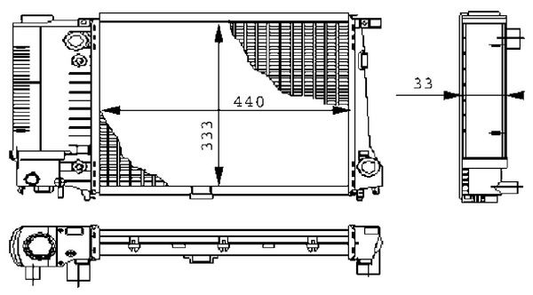 Kühler, Motorkühlung MAHLE CR264000S