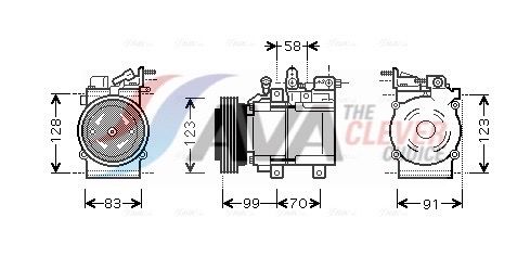 Kompressor, Klimaanlage AVA QUALITY COOLING HYAK160