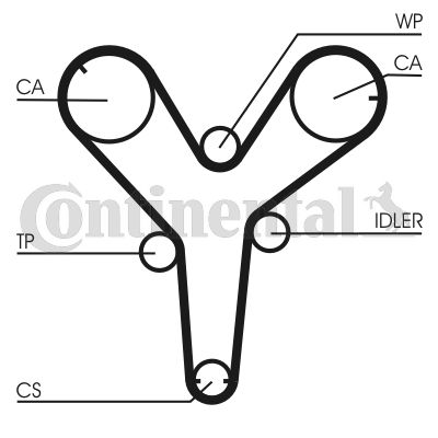 Zahnriemen CONTINENTAL CTAM ct844