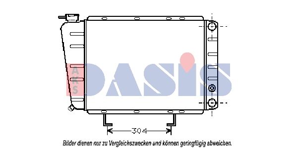 Kühler, Motorkühlung AKS DASIS 161090N