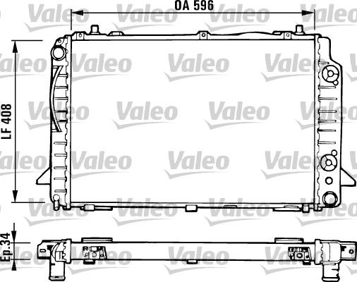 Kühler, Motorkühlung VALEO 731430