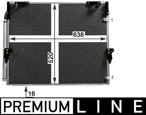 Kondensator, Klimaanlage MAHLE AC840000P