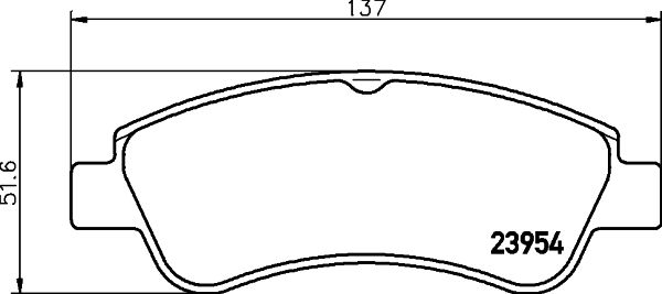 Bremsbelagsatz Bremsbeläge HELLA 8DB 355 011-071