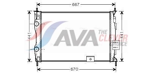 Kühler, Motorkühlung AVA QUALITY COOLING DNA2279