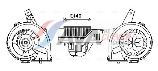 Innenraumgebläse AVA QUALITY COOLING ST8044
