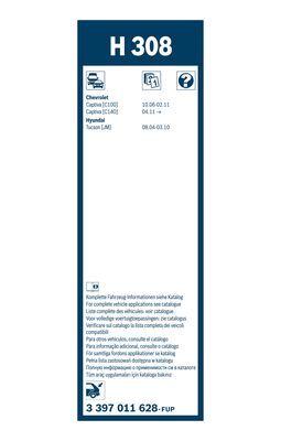 Torkarblad BOSCH 3 397 011 628