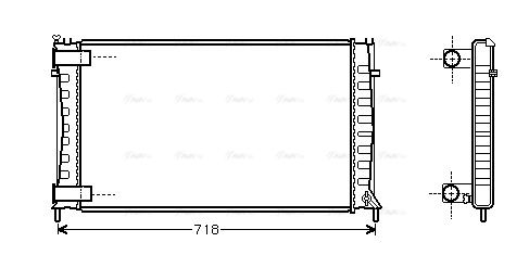 Kühler, Motorkühlung AVA QUALITY COOLING cn2144