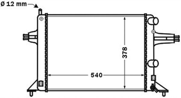Kühler, Motorkühlung MAHLE CR1494000S