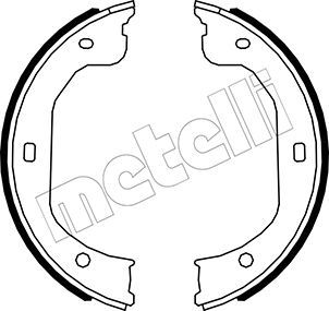 Bremsbackensatz, Feststellbremse METELLI 53-0587