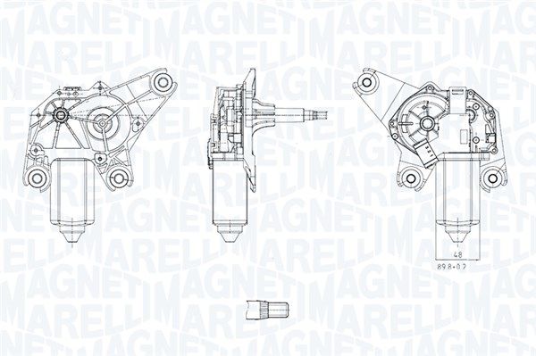Wischermotor MAGNETI MARELLI 064071600010