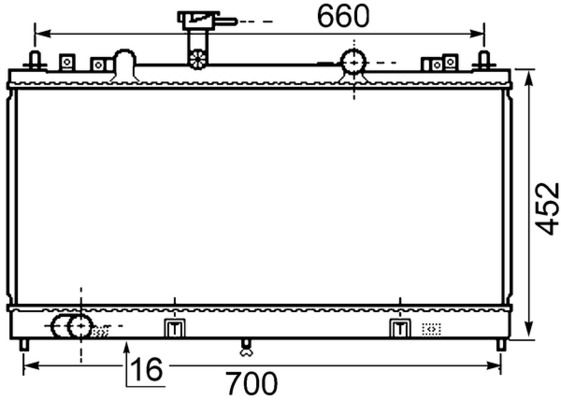 Kühler, Motorkühlung MAHLE CR1021000S