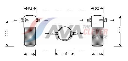 Trockner, Klimaanlage AVA QUALITY COOLING VOD100