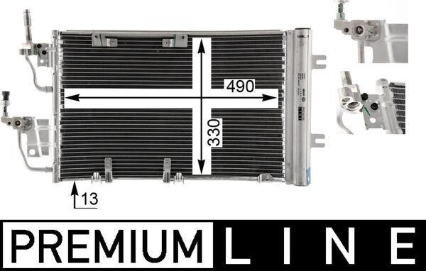 Kondensator, Klimaanlage MAHLE AC400000P