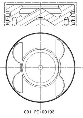 Kolben MAHLE 001PI00193000