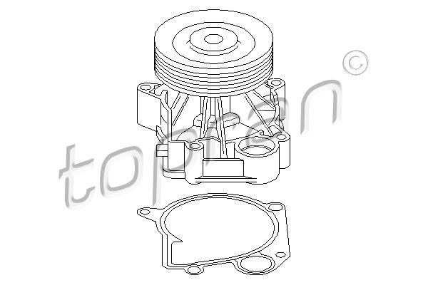 Wasserpumpe, Motorkühlung TOPRAN 500 310