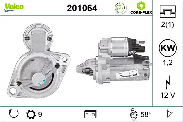 Starter VALEO 201064