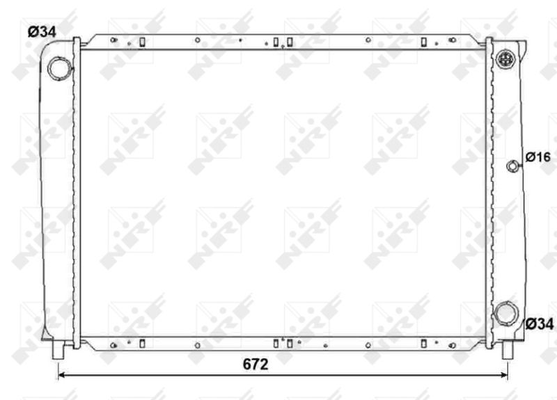 Kühler, Motorkühlung NRF 53995