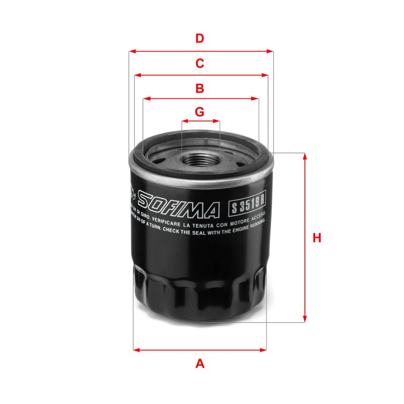 Ölfilter SOFIMA S 3519 R