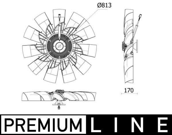 Lüfter, Motorkühlung MAHLE CFF540000P