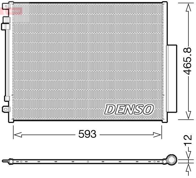 Klimakondensator Klimakühler Denso DCN01005