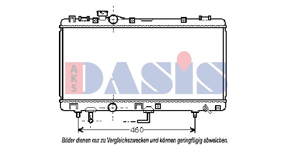 Kühler, Motorkühlung AKS DASIS 213460N