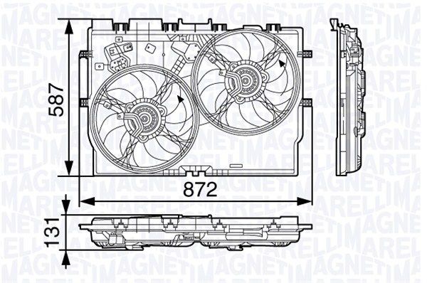 Lüfter, Motorkühlung MAGNETI MARELLI 069422584010