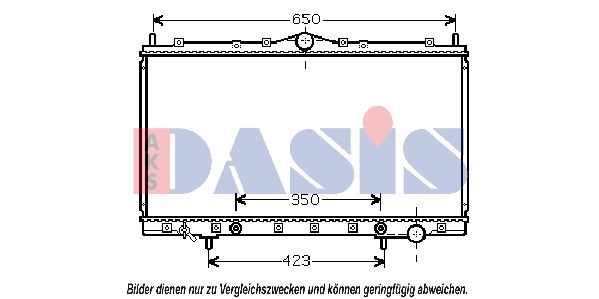 Kühler, Motorkühlung AKS DASIS 140058N