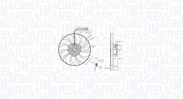 Lüfter, Motorkühlung MAGNETI MARELLI 069422886010