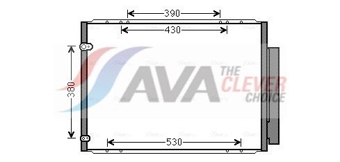 Kondensator, Klimaanlage AVA QUALITY COOLING TO5573D