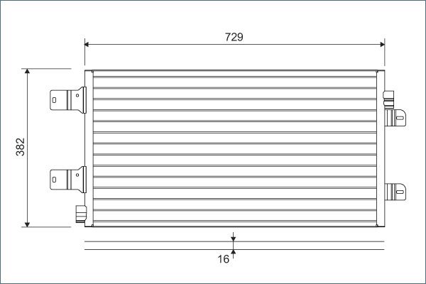 Kondensator, Klimaanlage VALEO 814003
