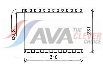 Verdampfer, Klimaanlage AVA QUALITY COOLING MSV545