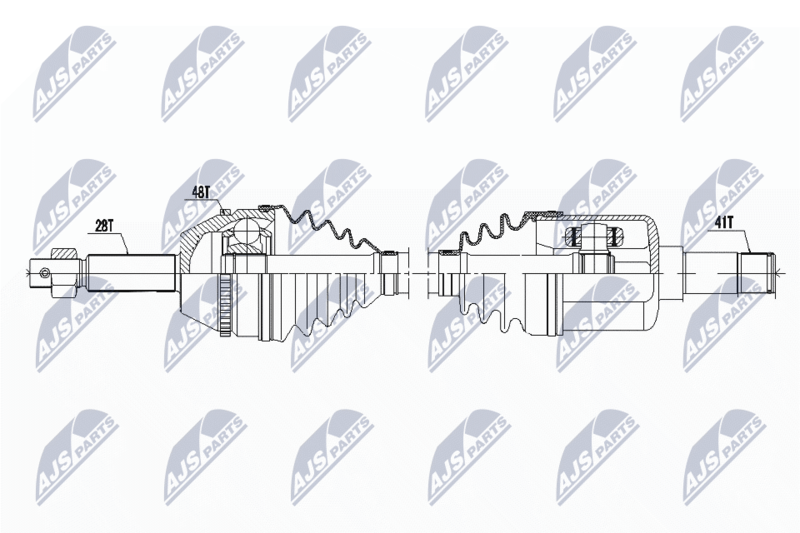 Antriebswelle NTY NPW-FR-062