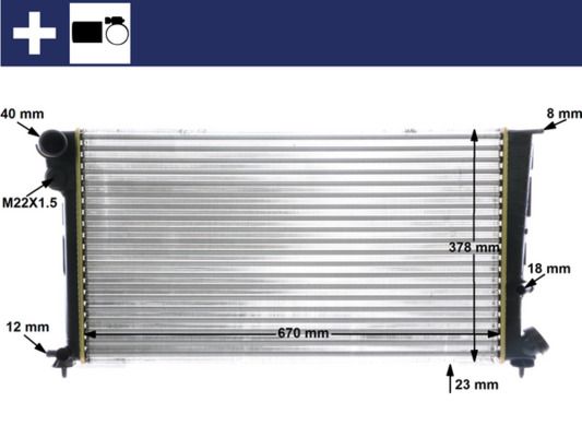 Kühler, Motorkühlung MAHLE CR475000S