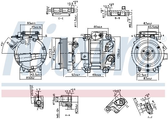 Kompressor, Klimaanlage NISSENS 890917